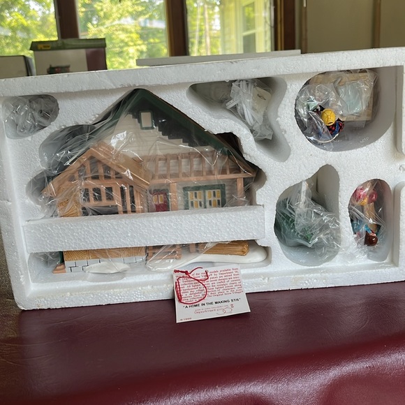 Department 56 Home Holiday Decor Set - Green, White, Brown - Picture 4 of 4